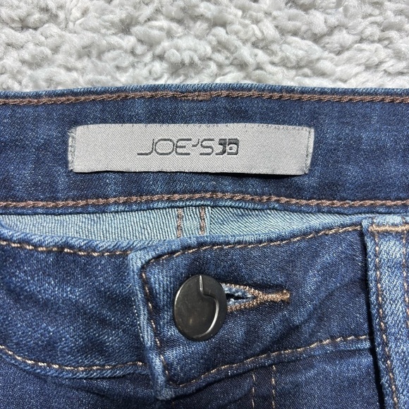 Joe's Jeans Womens 25 Skinny Dark Wash Classic Casual Raw Hem Frayed Edge Party - Picture 2 of 5